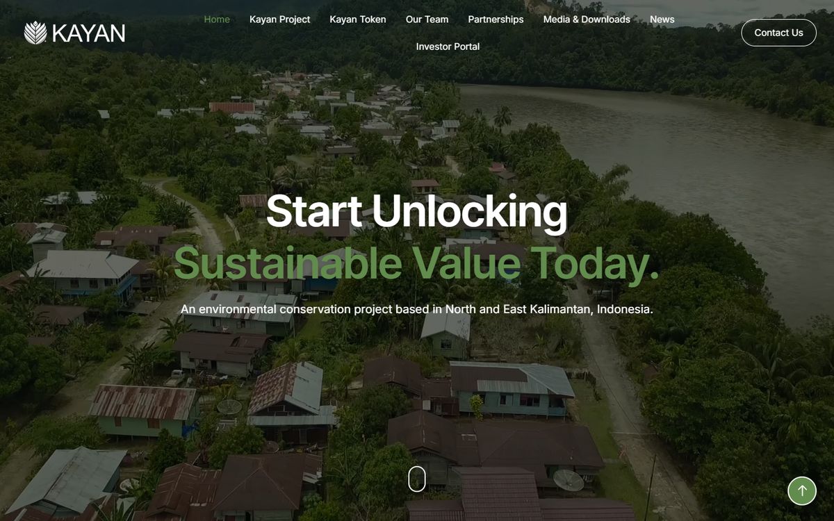 Kayan Forest website homepage