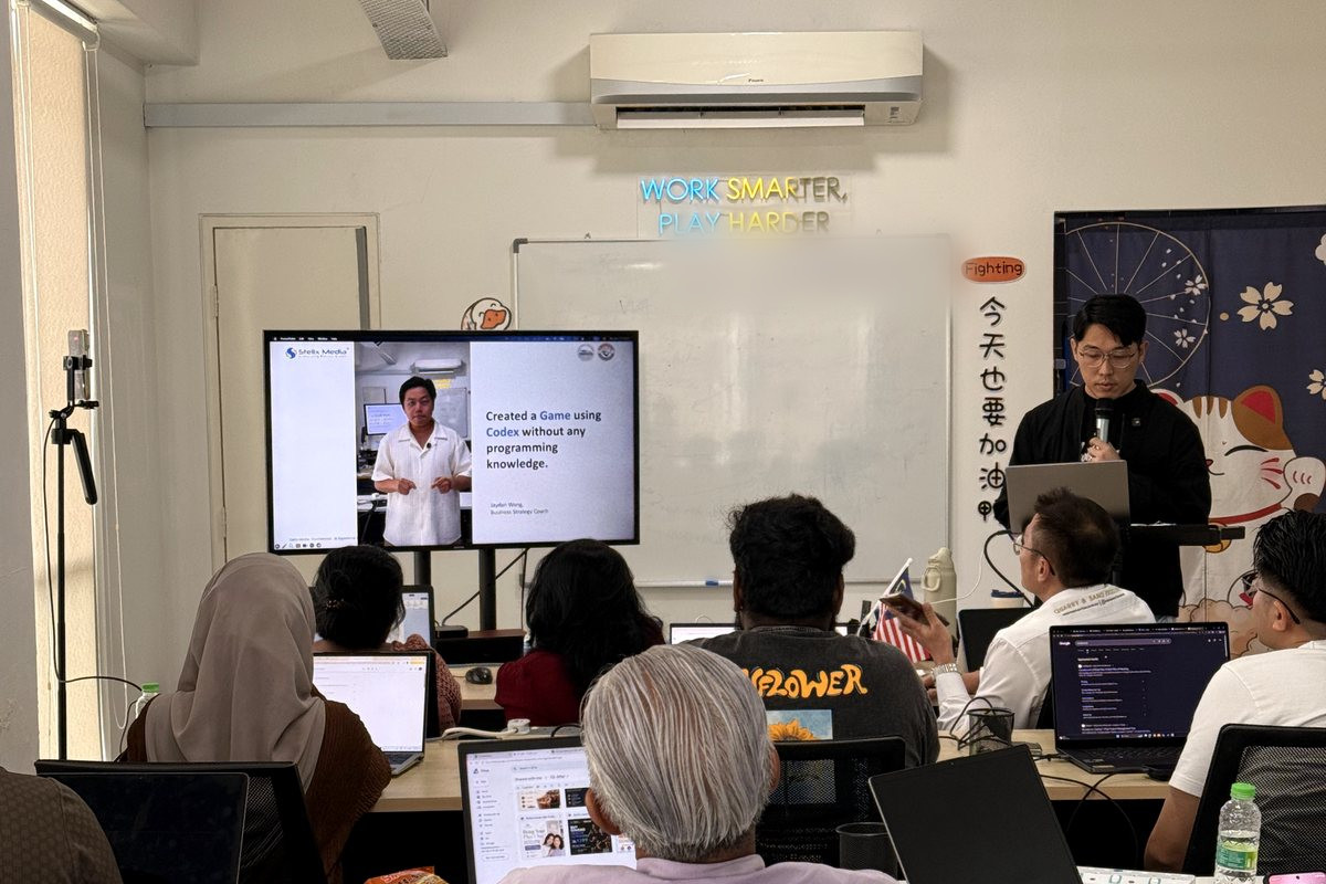 A Stelix Tech AI automation workshop in session at Sunway Nexis, Kota Damansara